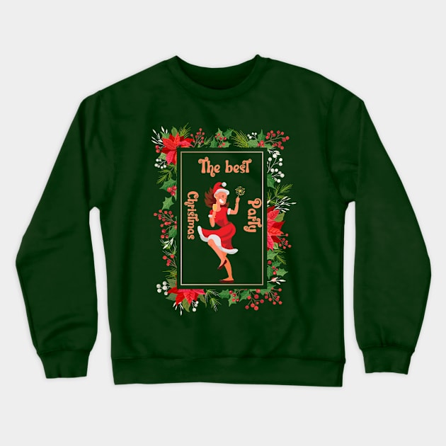 The Best Christmas Party Crewneck Sweatshirt by NICHE&NICHE